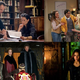 Clockwise from top left: Elementary, The Big Bang Theory, The Vampire Diaries, and Reign